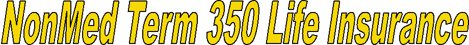 NonMed Term 350 Life Insurance